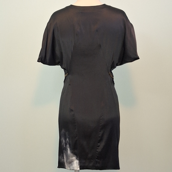 🅱️🅾️G🅾️ Helmut Lang shadow smoke printed silk dress - Picture 2 of 11